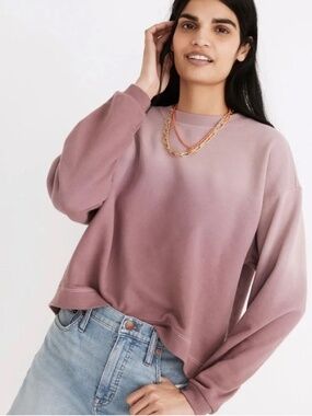 Dip-Dye (Re)sourced Cotton Swing Sweatshirt Size Small